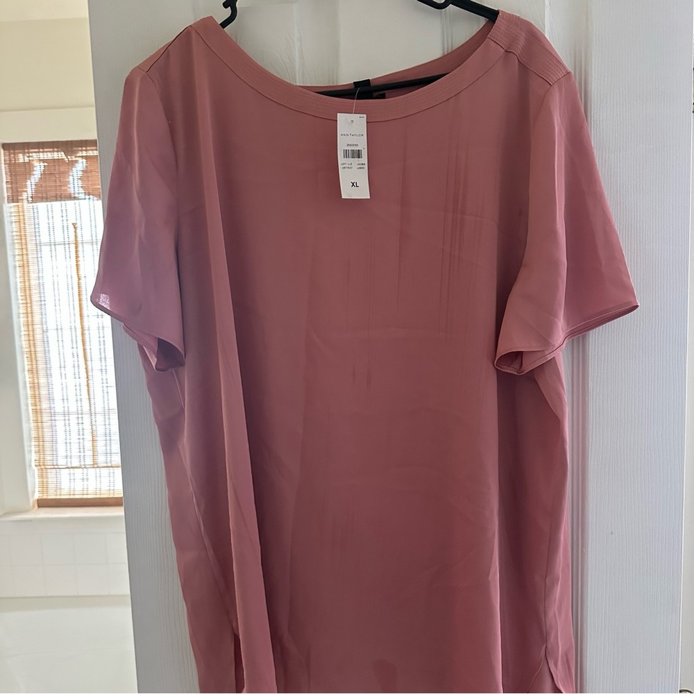 Ann Taylor Dusty Rose Top